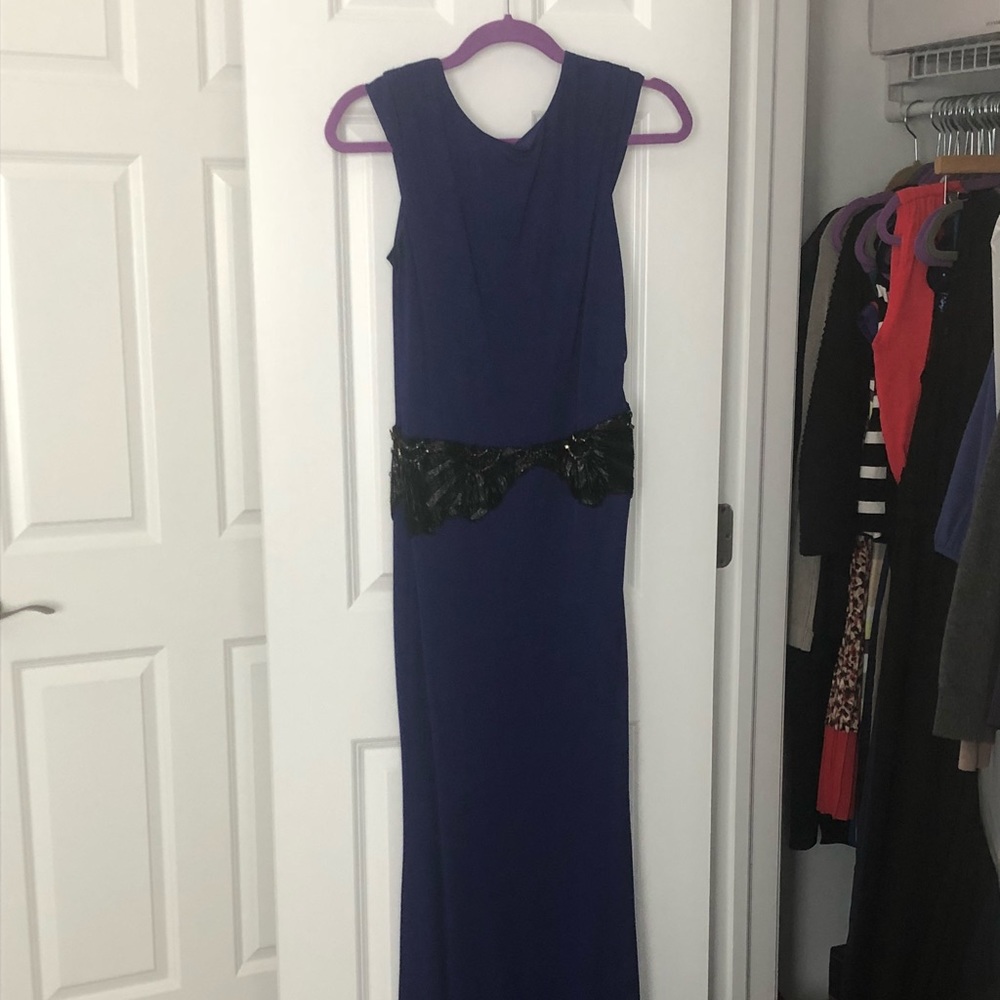 ❤️sale❤️ Long badgley mischka purple formal dress